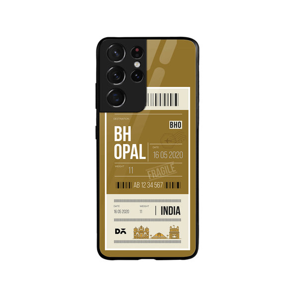 

DailyObjects Bhopal City Tag Glass Case Cover For Samsung Galaxy S21 Ultra
