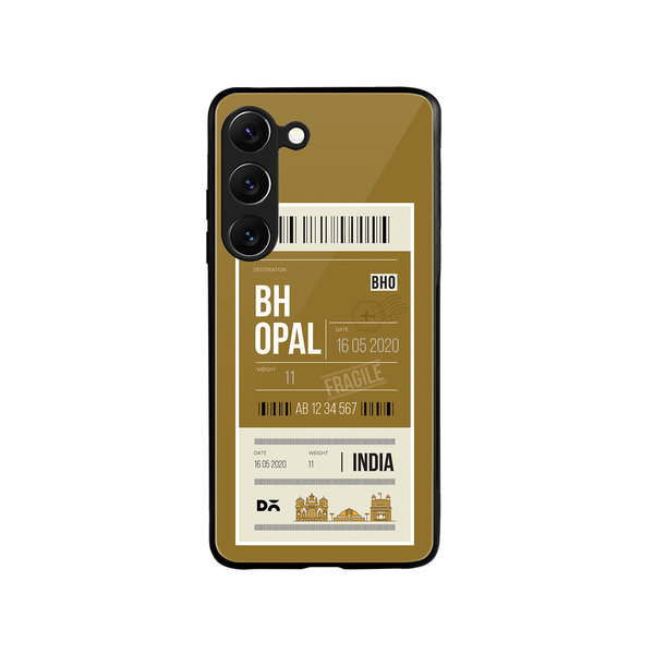 

DailyObjects Bhopal City Tag Glass Case Cover For Samsung Galaxy S23 Plus