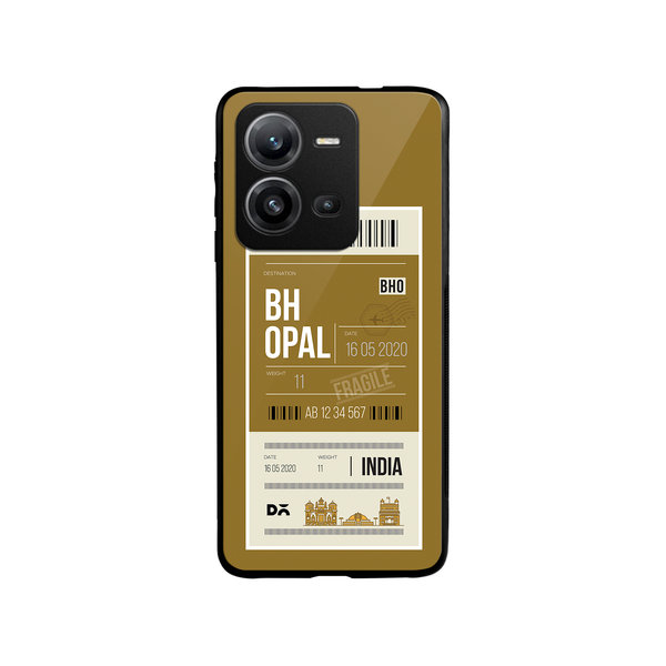 

DailyObjects Bhopal City Tag Glass Case Cover For Vivo V25