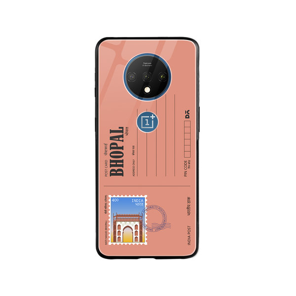 

DailyObjects Bhopal Moti Masjid Postcard Glass Case Cover For OnePlus 7T