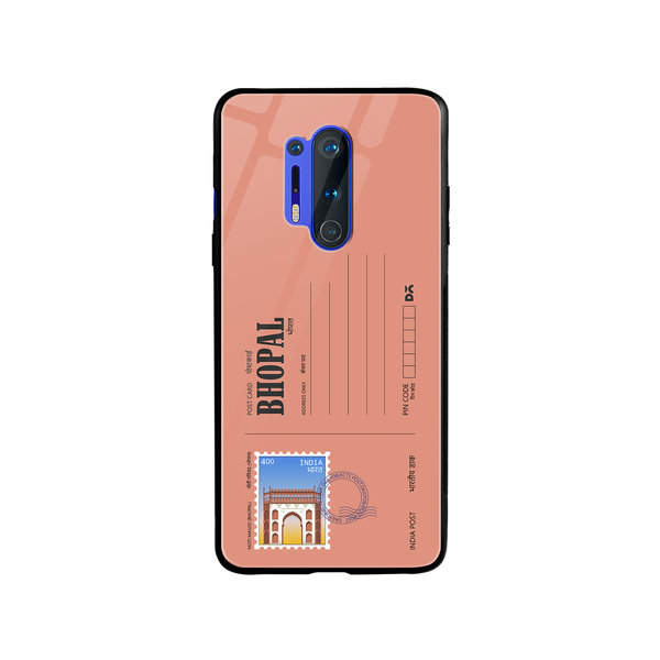 

DailyObjects Bhopal Moti Masjid Postcard Glass Case Cover For OnePlus 8 Pro