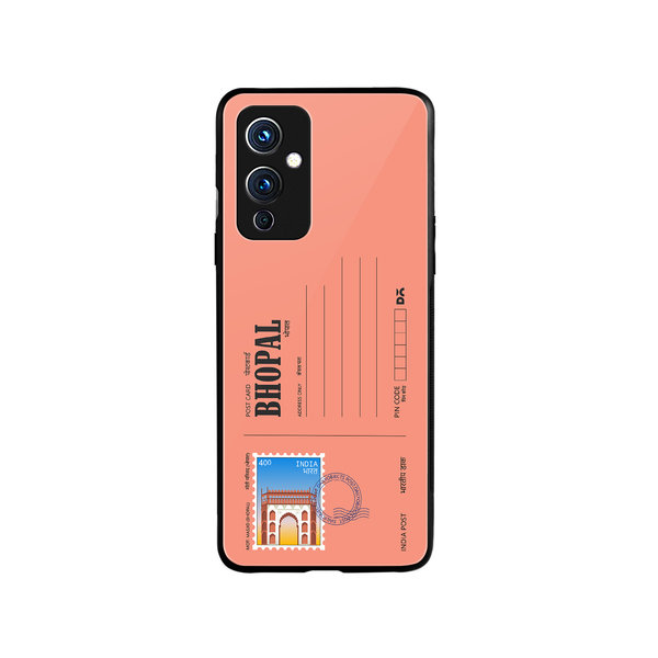 

DailyObjects Bhopal Moti Masjid Postcard Glass Case Cover For OnePlus 9