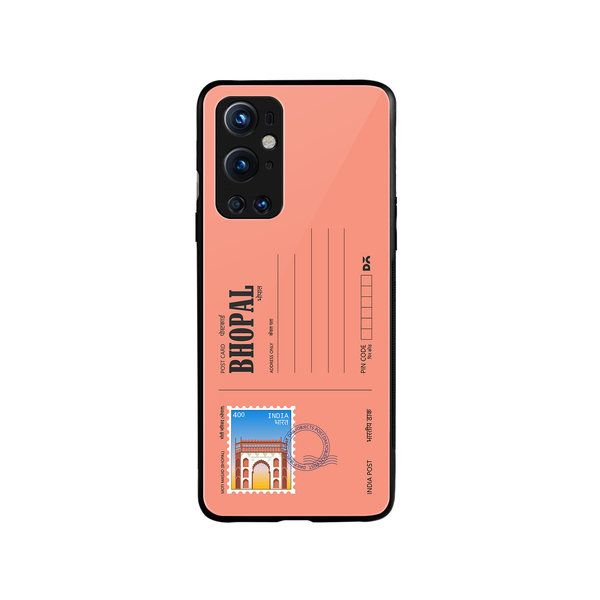 

DailyObjects Bhopal Moti Masjid Postcard Glass Case Cover For OnePlus 9 Pro