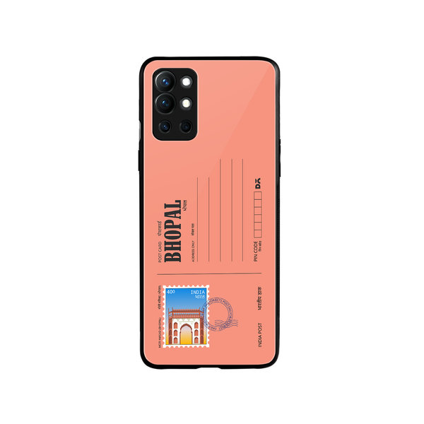 

DailyObjects Bhopal Moti Masjid Postcard Glass Case Cover For OnePlus 9R