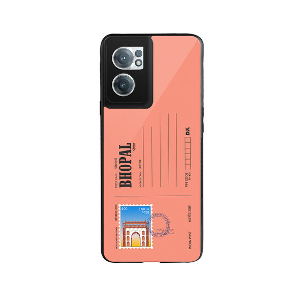 

DailyObjects Bhopal Moti Masjid Postcard Glass Case Cover For OnePlus Nord CE 2