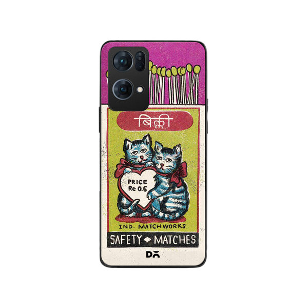

DailyObjects Billi Matchbox Glass Case Cover For Oppo Reno 7 Pro