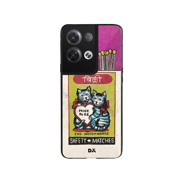 

DailyObjects Billi Matchbox Glass Case Cover For Oppo Reno 8 Pro Plus