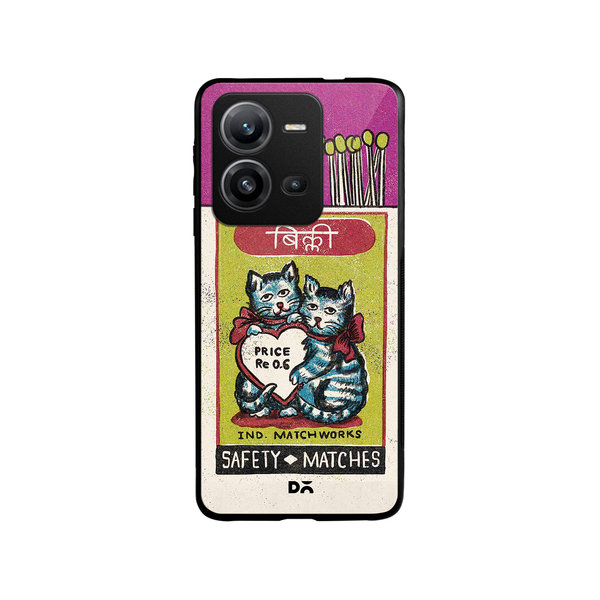 

DailyObjects Billi Matchbox Glass Case Cover For Vivo V25
