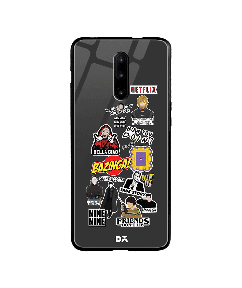 DailyObjects Binge Watch Glass Case Cover For OnePlus 7 Pro