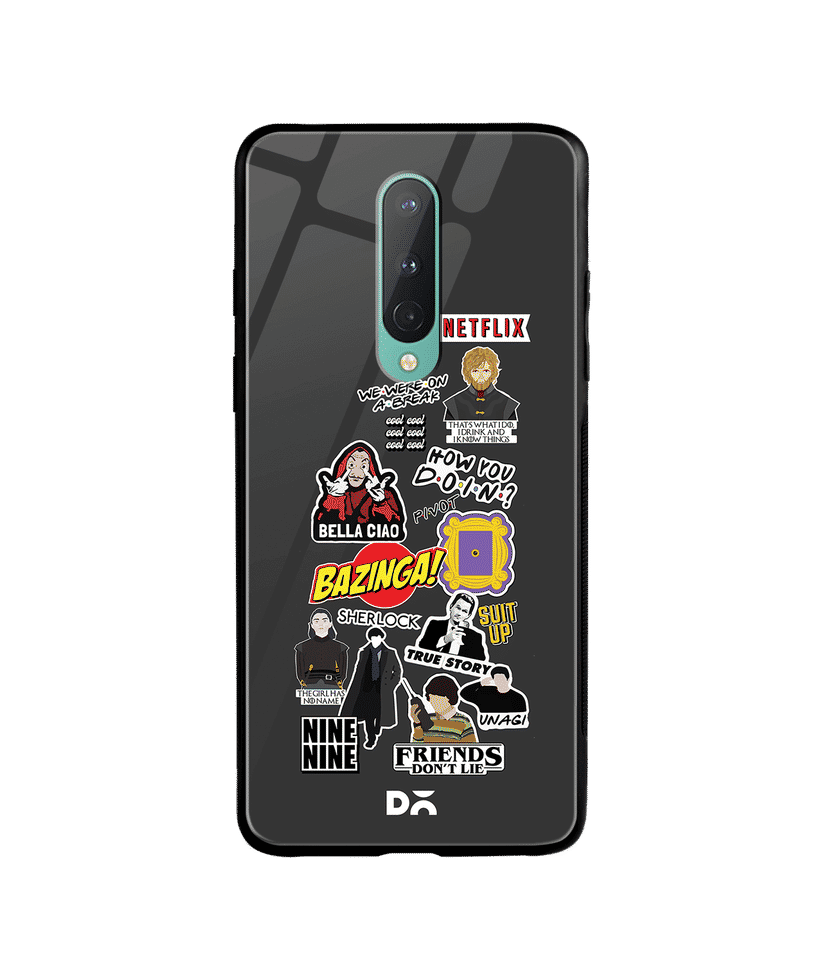 Binge Watch Glass Case Cover For OnePlus 8