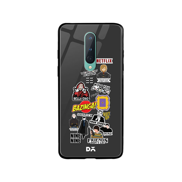 

DailyObjects Binge Watch Glass Case Cover For OnePlus 8
