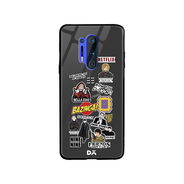 

DailyObjects Binge Watch Glass Case Cover For OnePlus 8 Pro