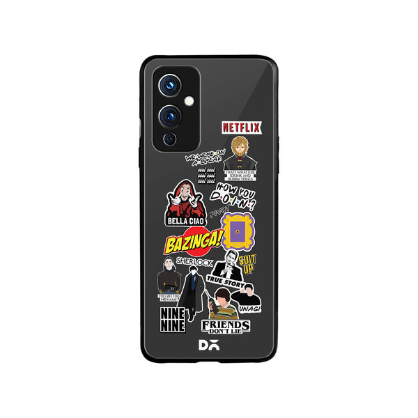 

DailyObjects Binge Watch Glass Case Cover For OnePlus 9