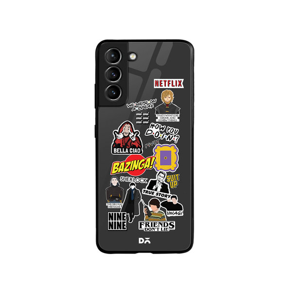 

DailyObjects Binge Watch Glass Case Cover For Samsung Galaxy S21
