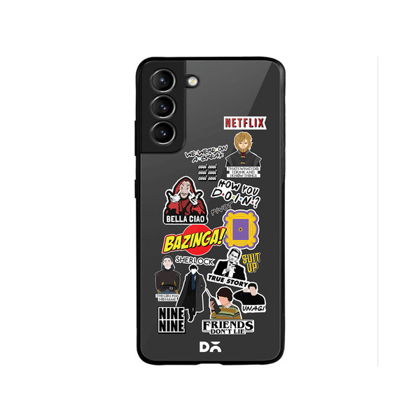 

DailyObjects Binge Watch Glass Case Cover For Samsung Galaxy S22
