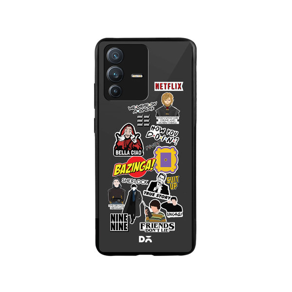 

DailyObjects Binge Watch Glass Case Cover For Vivo V23 Pro