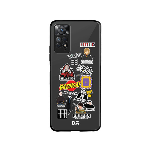 

DailyObjects Binge Watch Glass Case Cover For Xiaomi Redmi Note 11 Pro