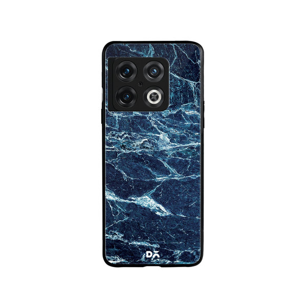 

DailyObjects Black And Sea Marble Glass Case Cover For OnePlus 10 Pro