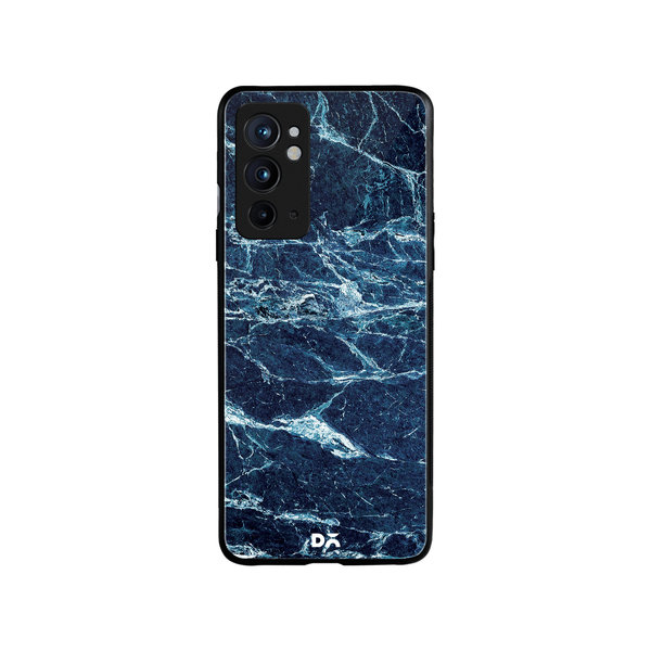 

DailyObjects Black And Sea Marble Glass Case Cover For OnePlus 9RT