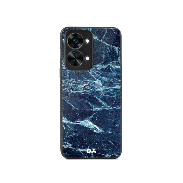 

DailyObjects Black And Sea Marble Glass Case Cover For OnePlus Nord 2T