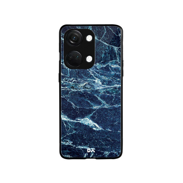 

DailyObjects Black And Sea Marble Glass Case Cover For OnePlus Nord 3
