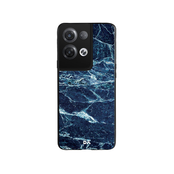

DailyObjects Black And Sea Marble Glass Case Cover For Oppo Reno 8 Pro Plus
