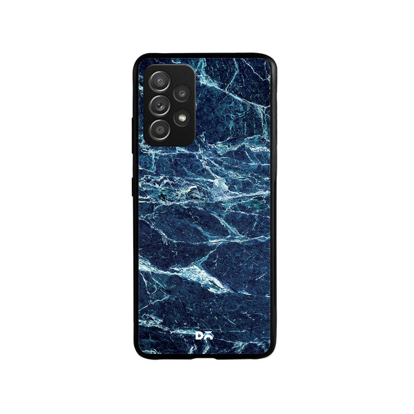 

DailyObjects Black And Sea Marble Glass Case Cover For Samsung Galaxy A53