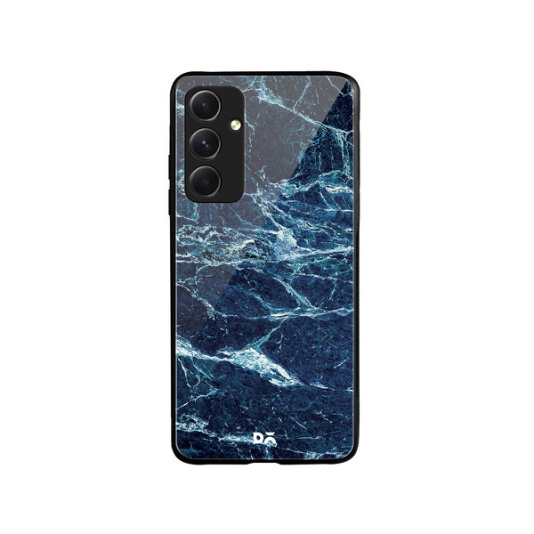 

DailyObjects Black And Sea Marble Glass Case Cover For Samsung Galaxy A54 5G