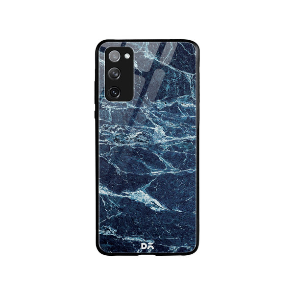 

DailyObjects Black And Sea Marble Glass Case Cover For Samsung Galaxy S20 FE