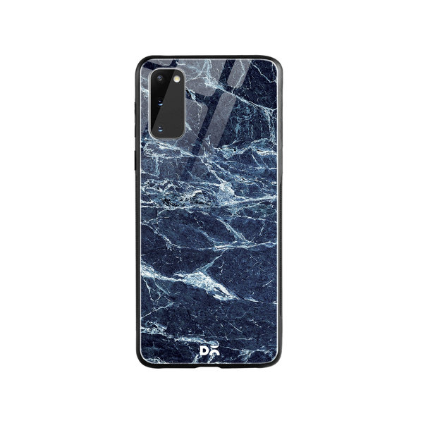 

DailyObjects Black And Sea Marble Glass Case Cover For Samsung Galaxy S20