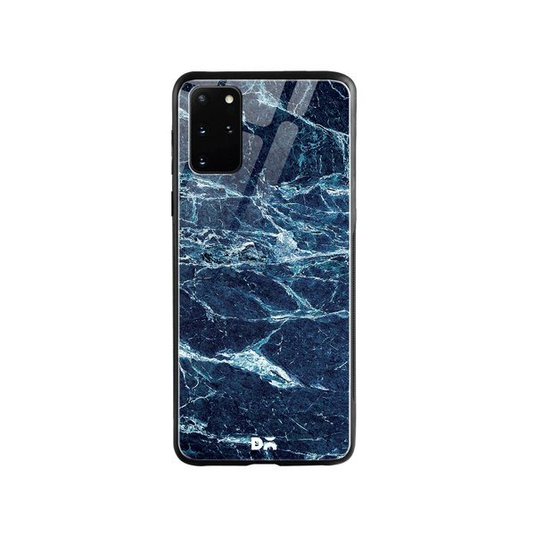 

DailyObjects Black And Sea Marble Glass Case Cover For Samsung Galaxy S20 Plus