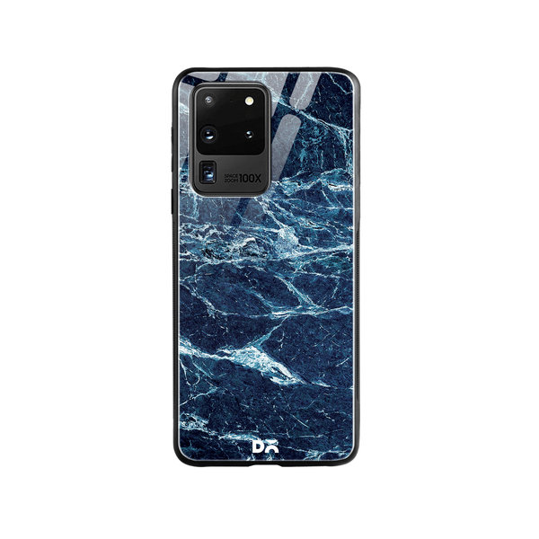 

DailyObjects Black And Sea Marble Glass Case Cover For Samsung Galaxy S20 Ultra