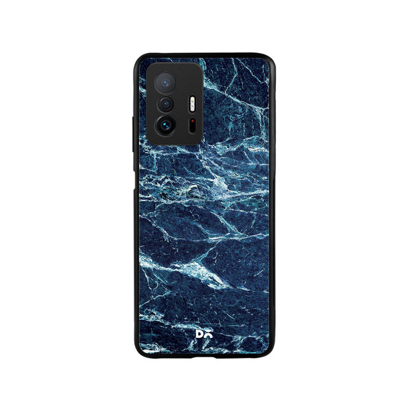 

DailyObjects Black And Sea Marble Glass Case Cover For Xiaomi 11T