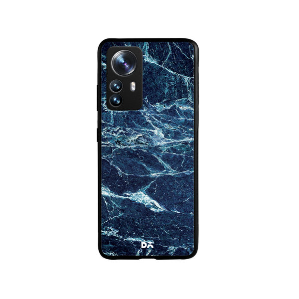 

DailyObjects Black And Sea Marble Glass Case Cover For Xiaomi 12 Pro