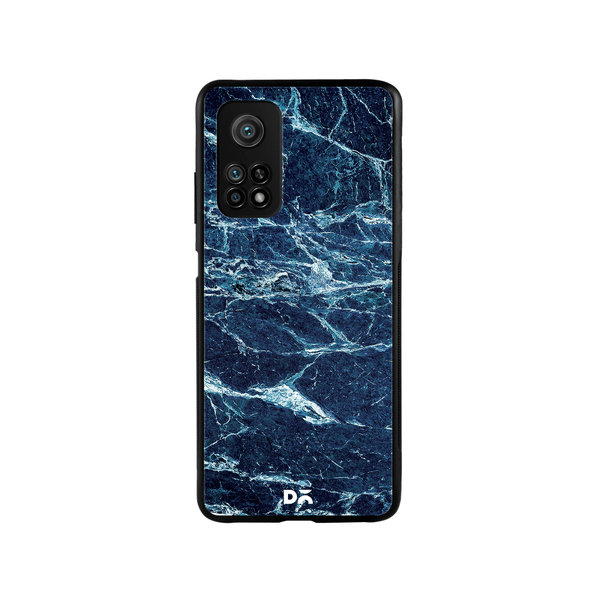 

DailyObjects Black And Sea Marble Glass Case Cover For Xiaomi Mi 10T