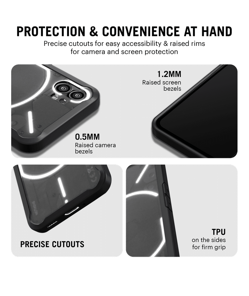 Frosted Case Compatible With Nothing Phone 1, Ultra Thin Lightweight Full  Protection Secure Grip Hard Pc Phone Cover Designed