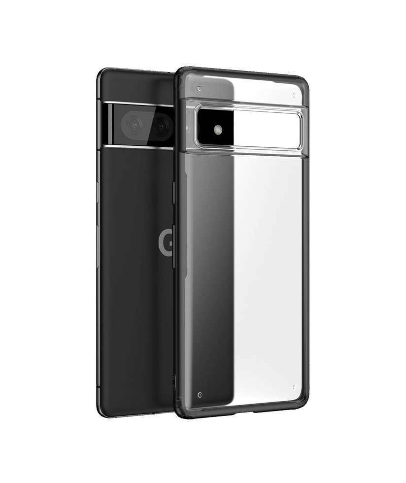 Black Frosted Clear Case Cover For Google Pixel Pro