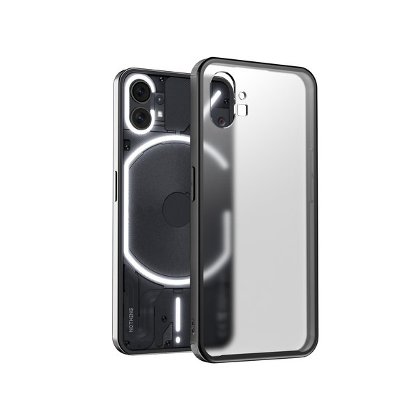 

DailyObjects Black Frosted Clear Case Cover For Nothing Phone 1
