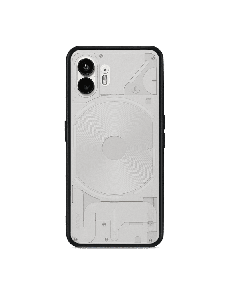 Black Frosted Clear Case Cover For Nothing Phone 2