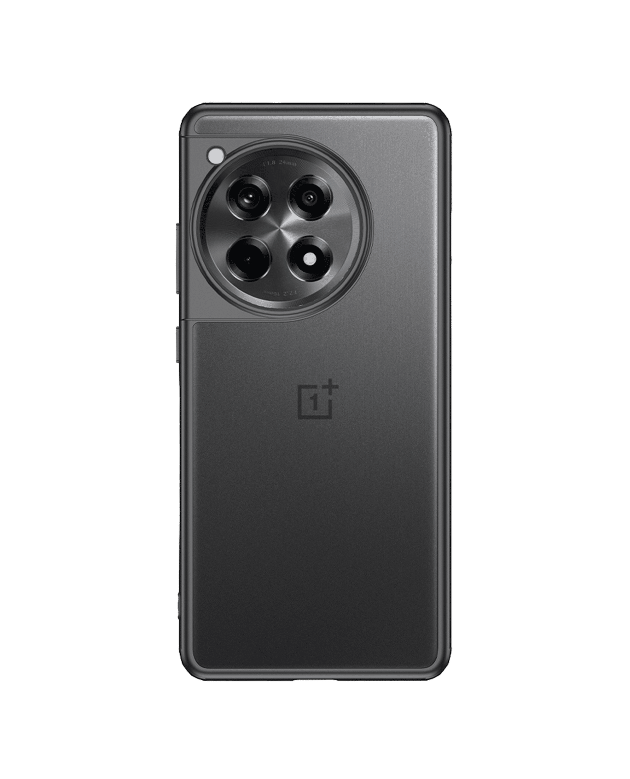 Black Frosted Clear Case Cover For OnePlus 12R