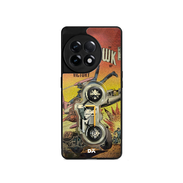 

DailyObjects Black Hawk Glass Case Cover For OnePlus 11R