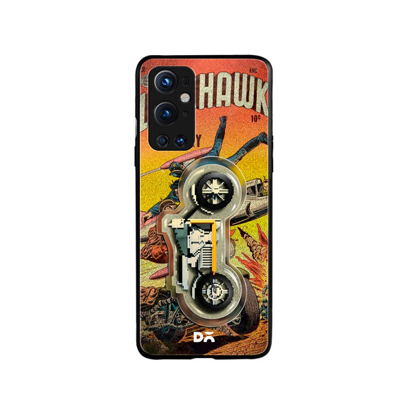 

DailyObjects Black Hawk Glass Case Cover For OnePlus 9 Pro