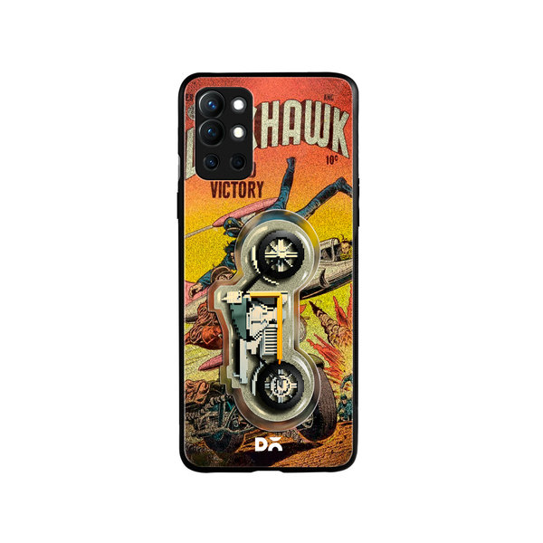 

DailyObjects Black Hawk Glass Case Cover For OnePlus 9R