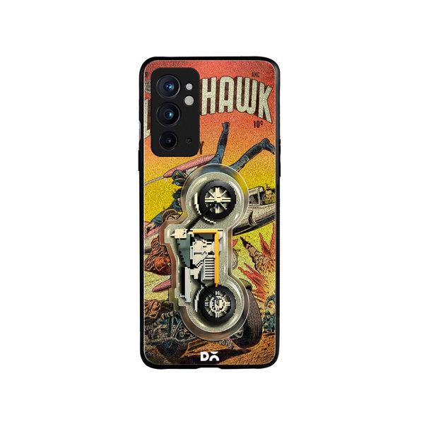

DailyObjects Black Hawk Glass Case Cover For OnePlus 9RT
