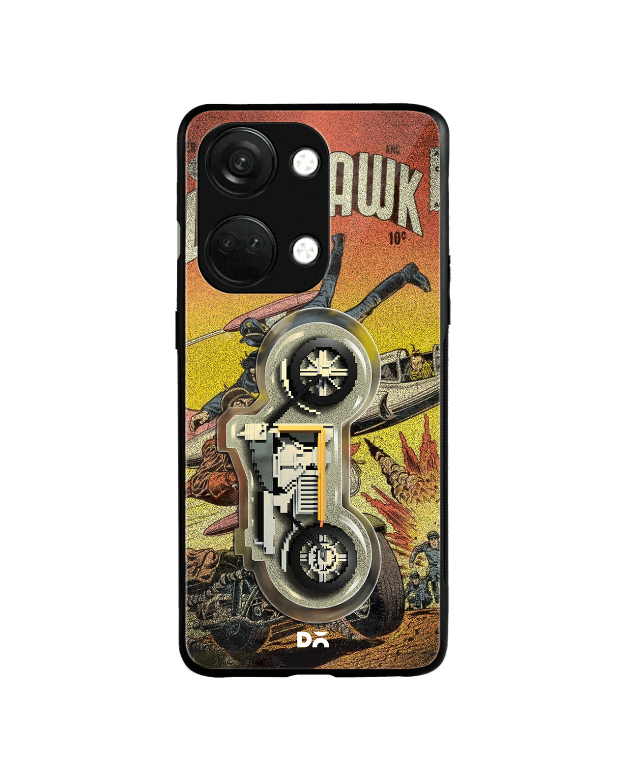 Black Hawk Glass Case Cover For OnePlus Nord 3
