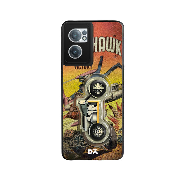 

DailyObjects Black Hawk Glass Case Cover For OnePlus Nord CE 2
