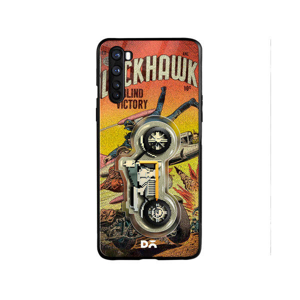 

DailyObjects Black Hawk Glass Case Cover For OnePlus Nord