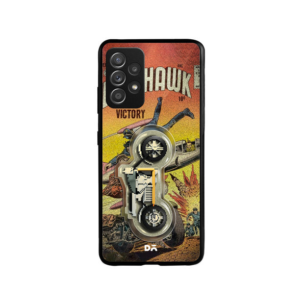 

DailyObjects Black Hawk Glass Case Cover For Samsung Galaxy A73