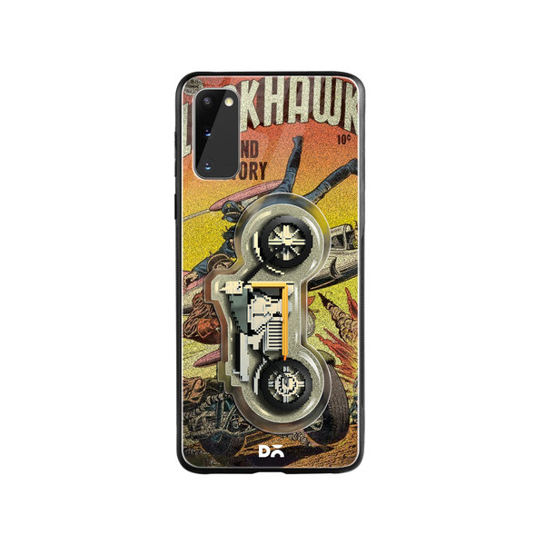 

DailyObjects Black Hawk Glass Case Cover For Samsung Galaxy S20