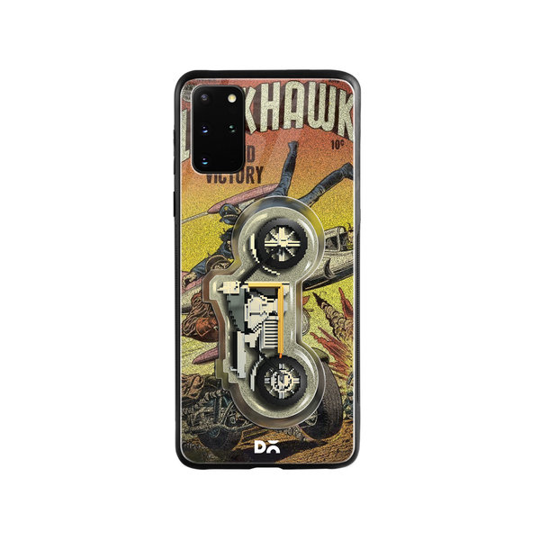 

DailyObjects Black Hawk Glass Case Cover For Samsung Galaxy S20 Plus